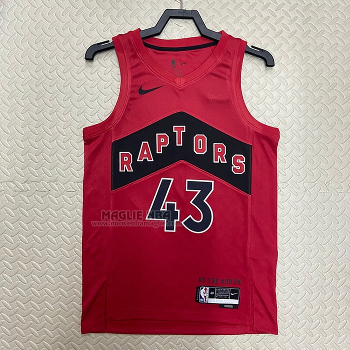 Maglia
 Pascal Siakam NO 43 Toronto Raptors Icon 2022-23 Rosso
